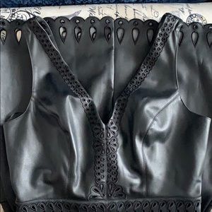 Bebe faux leather black dress worn only 1x